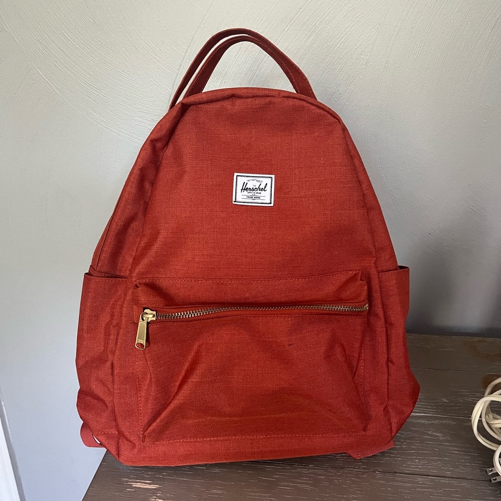 Herschel orange backpack